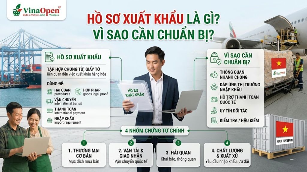Hồ sơ xuất khẩu gồm những gì?