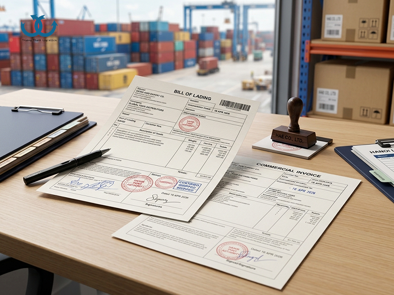 các thuật ngữ trong xuất nhập khẩu về chứng từ gửi hàng