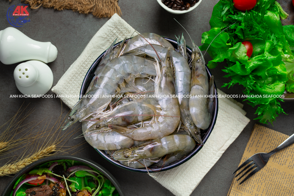 RAW HEAD ON SHELL ON BLACK TIGER SHRIMP