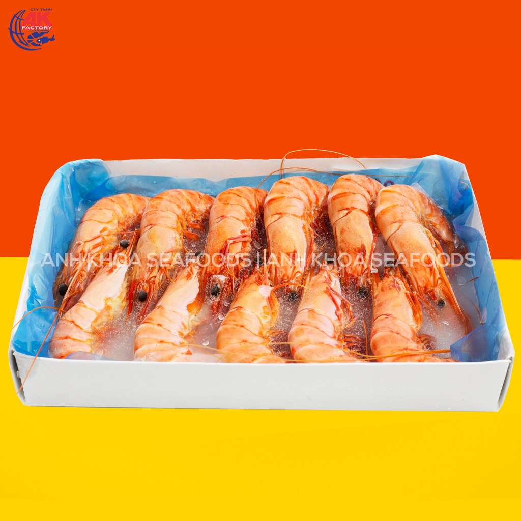 RAW HEAD ON SHELL ON BLACK TIGER SHRIMP