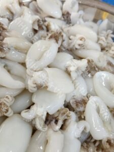 Whole cleaned cuttlefish